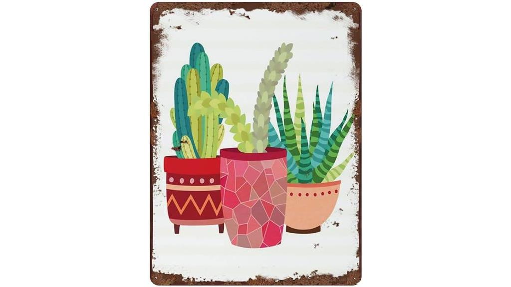 decorative cactus sign for sale