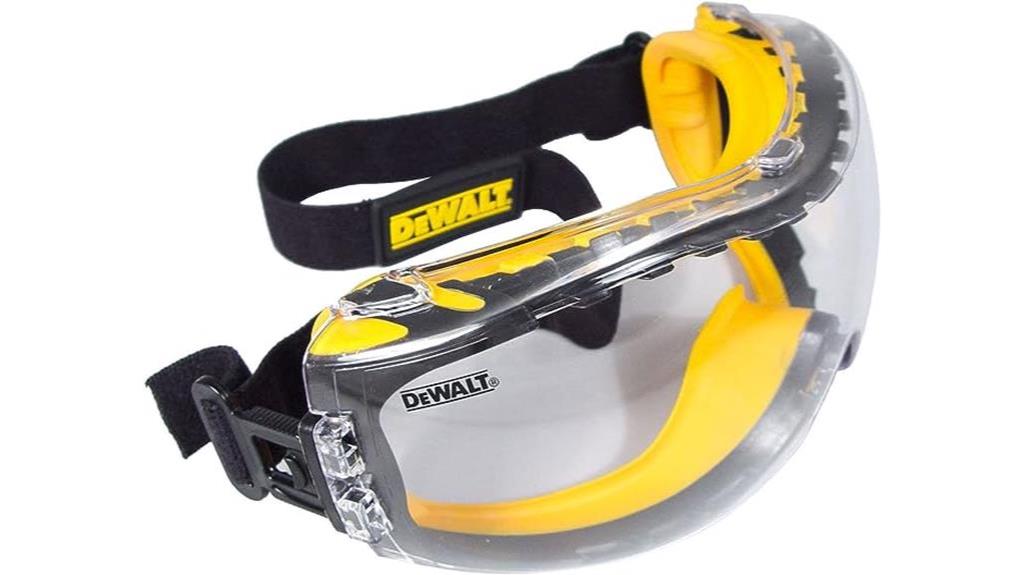 dewalt anti fog safety goggles