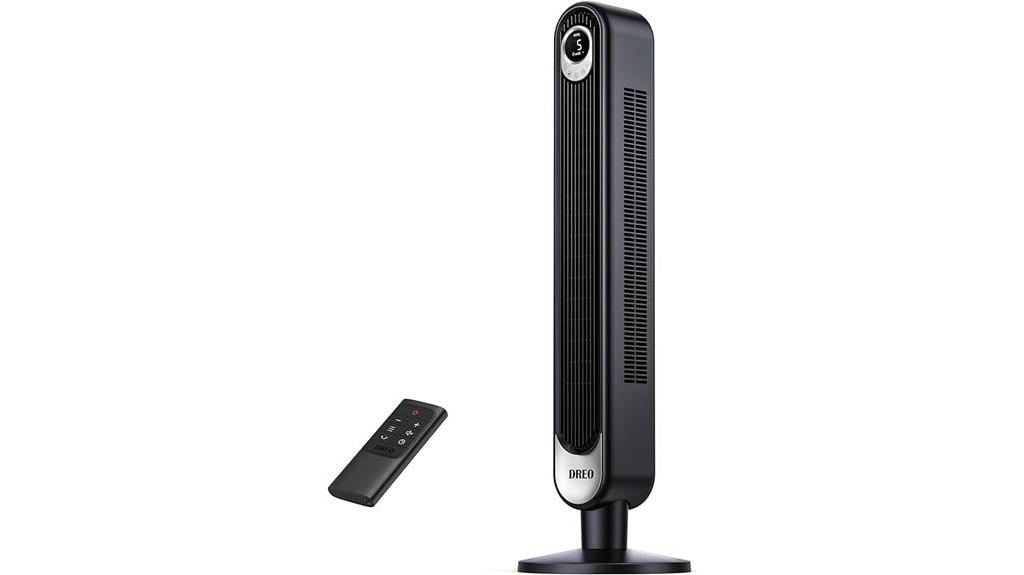 dreo tower fan 42 inch bladeless with remote