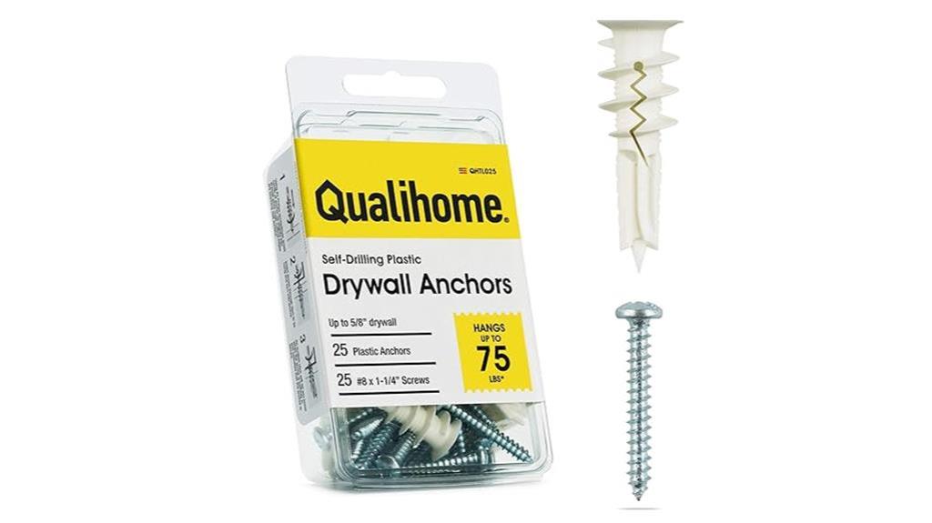 drywall anchors with screws