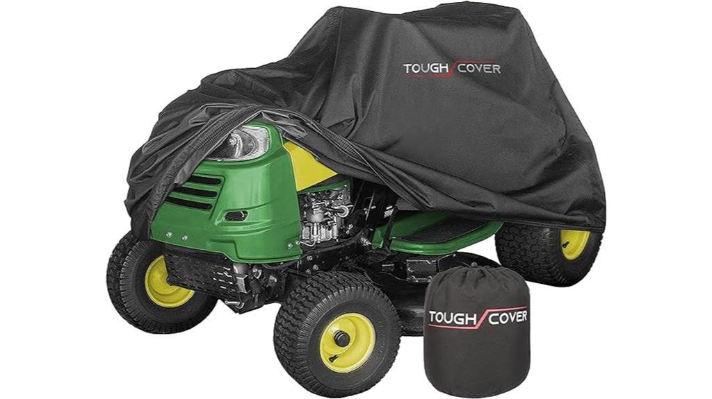 durable black riding mower cover