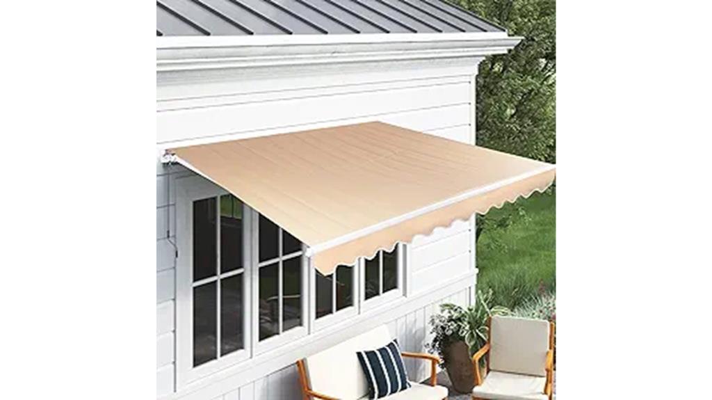 durable retractable awning for patio