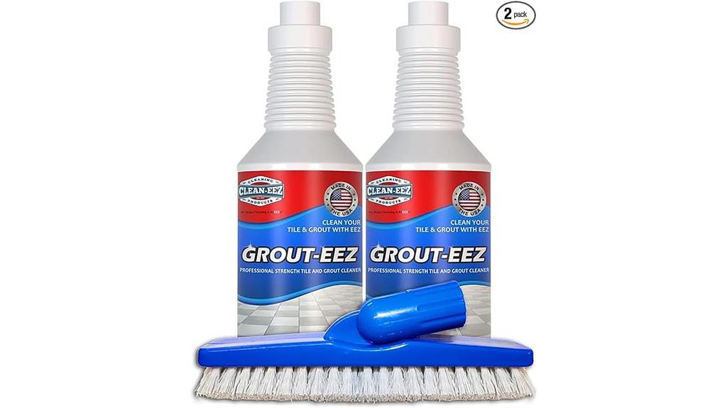 effective grout cleaner and brush