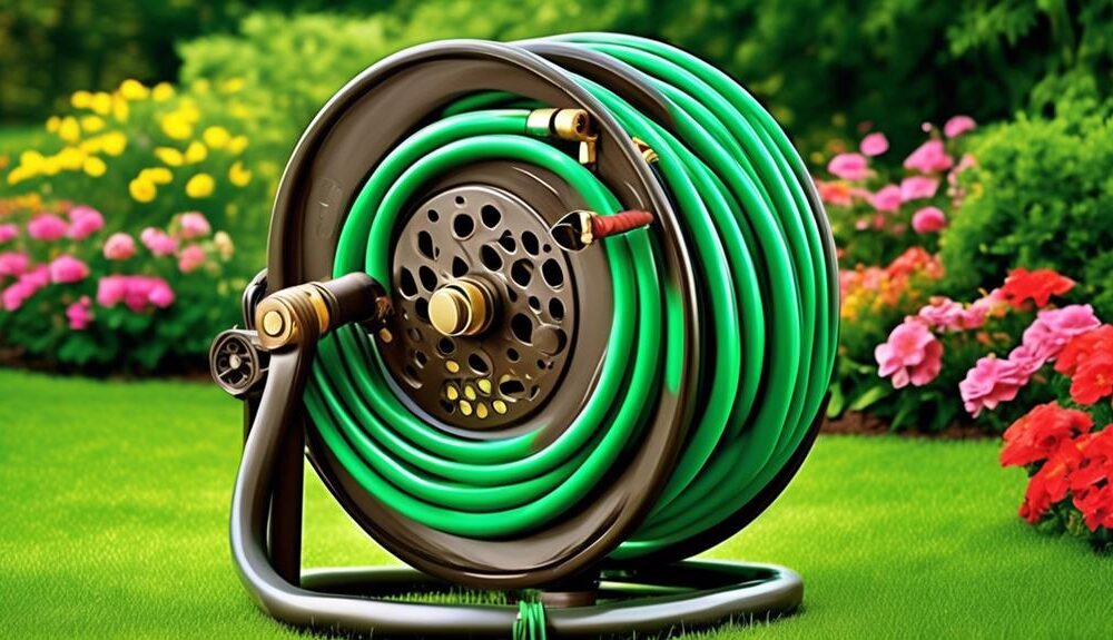 efficient garden hose organization