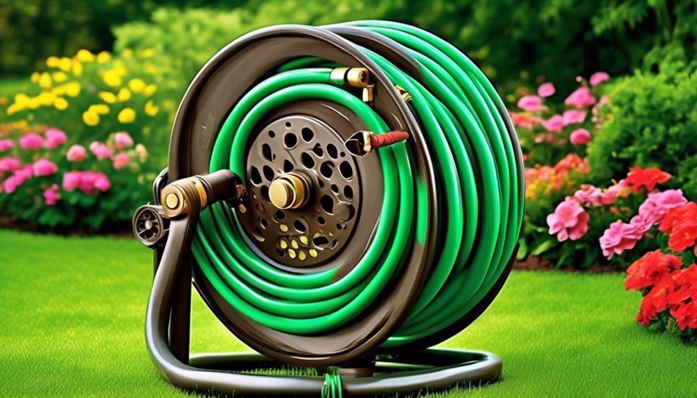 efficient garden hose organization