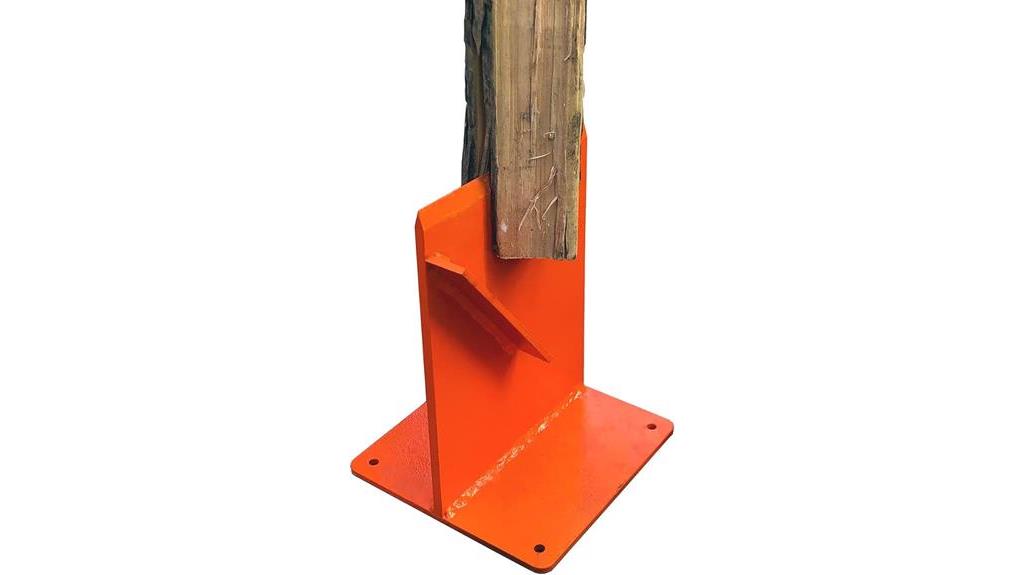 efficient orange firewood splitter