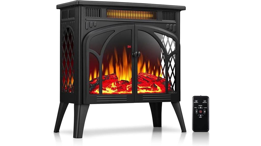electric fireplace with 3d flames