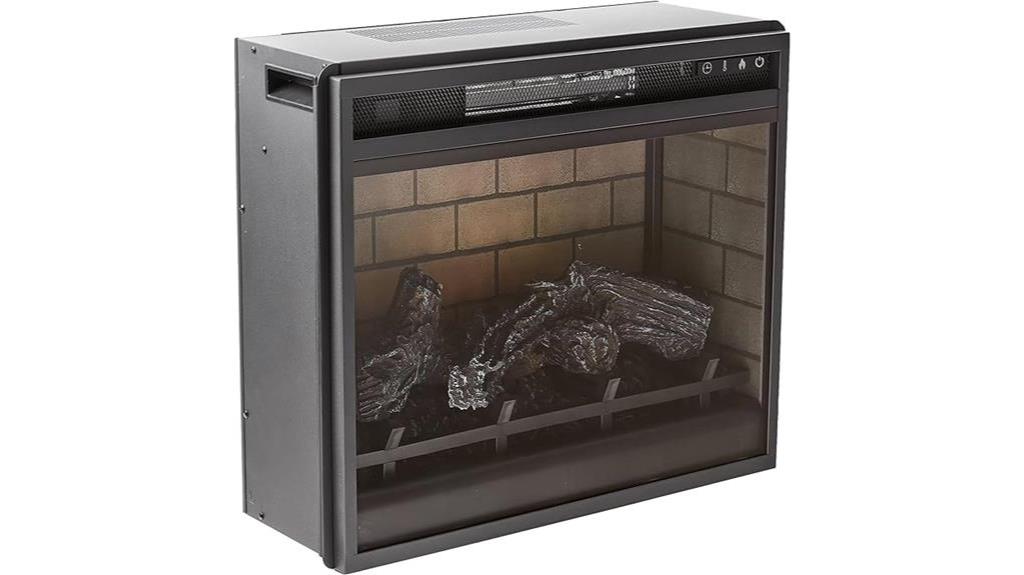 electric infrared fireplace with remote