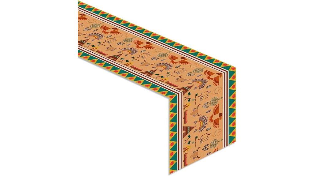 elegant linen indian table runner