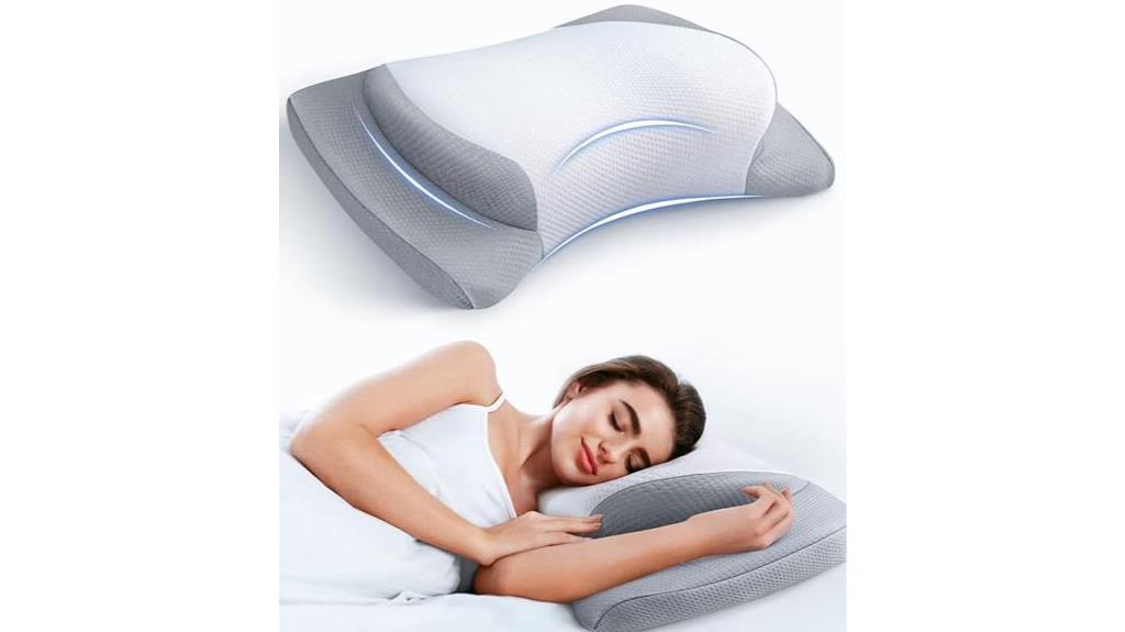ergonomic memory foam pillow