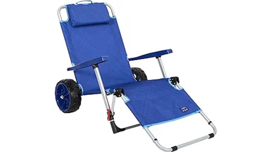 foldable lounge chair with wagon