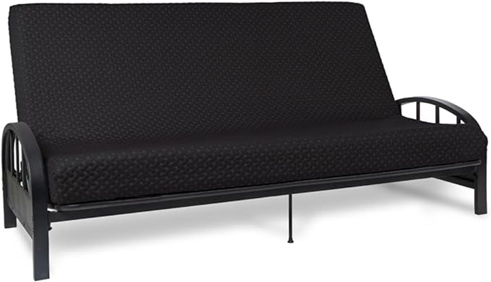 full size black futon