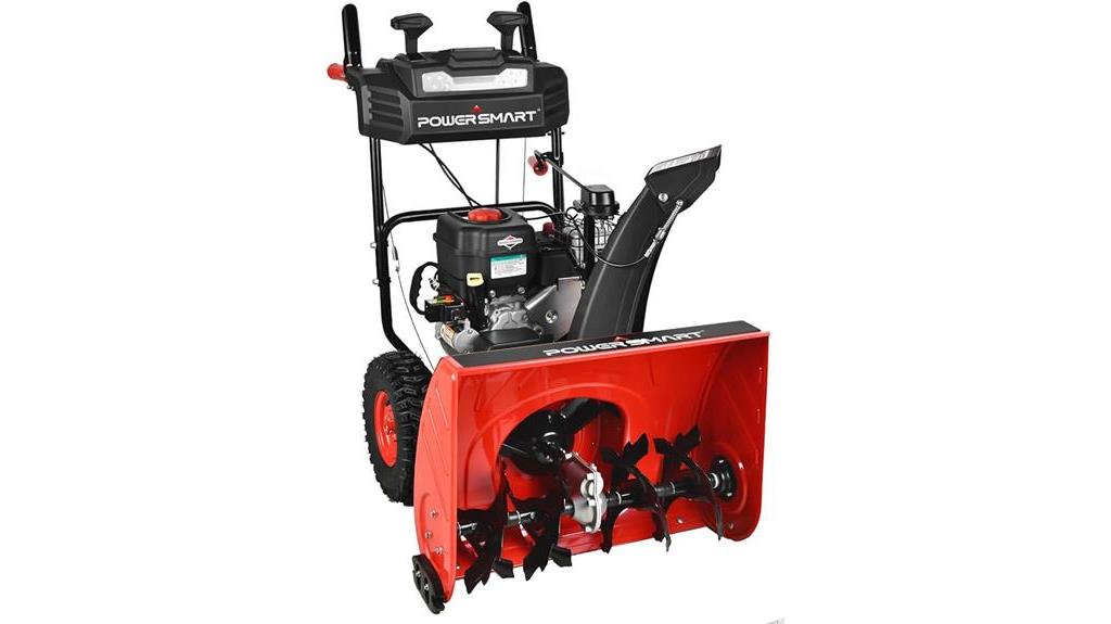 gas powered snow blower with electric starter