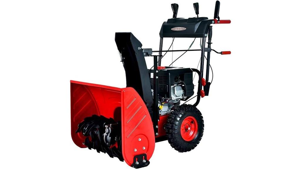 gas snow blower with electric start