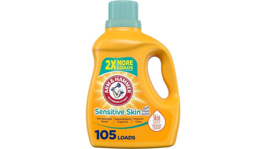 gentle detergent for sensitive skin