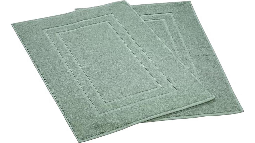 granite green towel bath mats