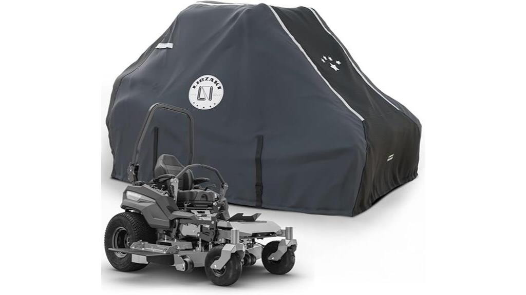 gray universal fit mower cover
