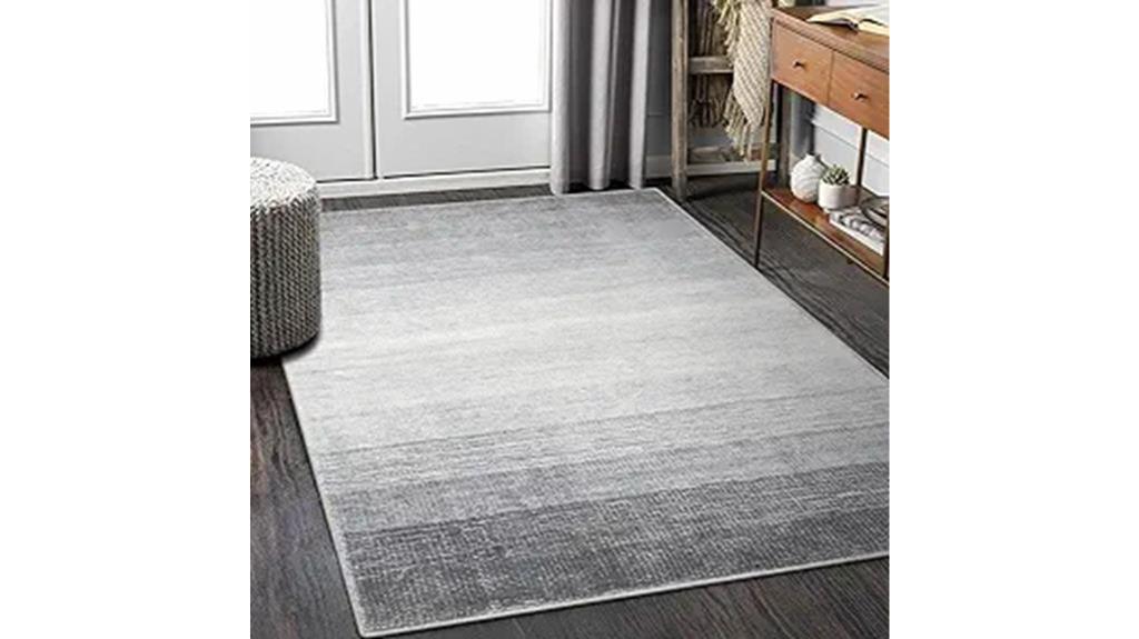 grey ombre living room rug