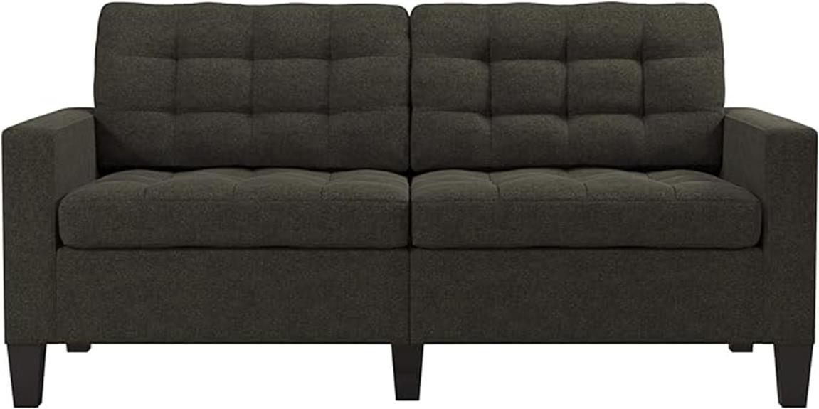 grey upholstered sofa couch