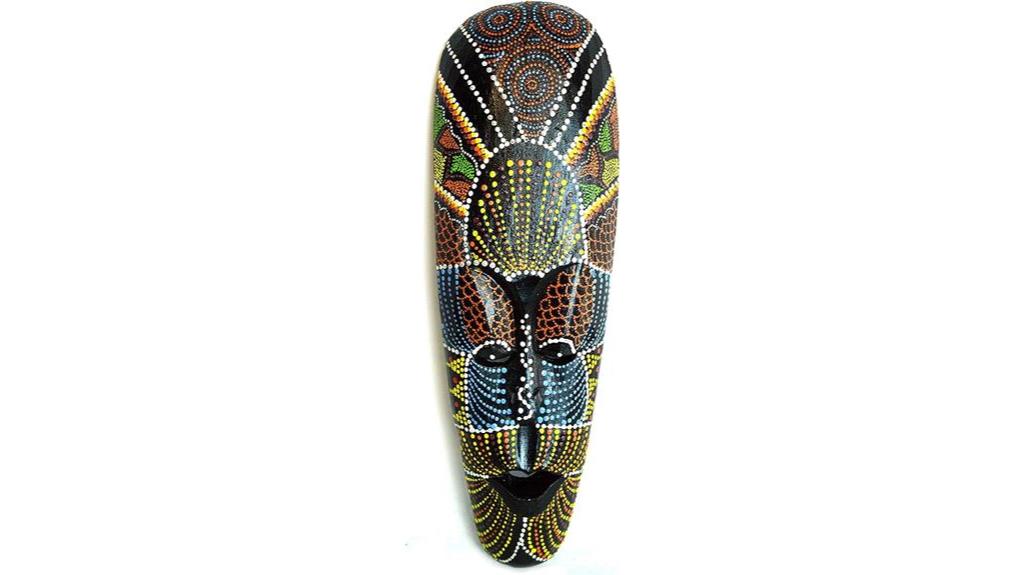 hand carved african wooden mask