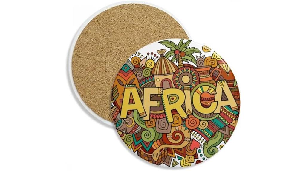 handcrafted african tribal coaster