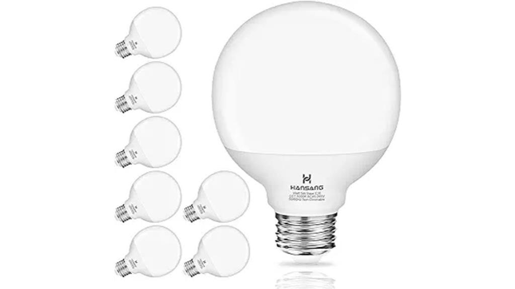 hansang 8 pack led vanity light bulbs