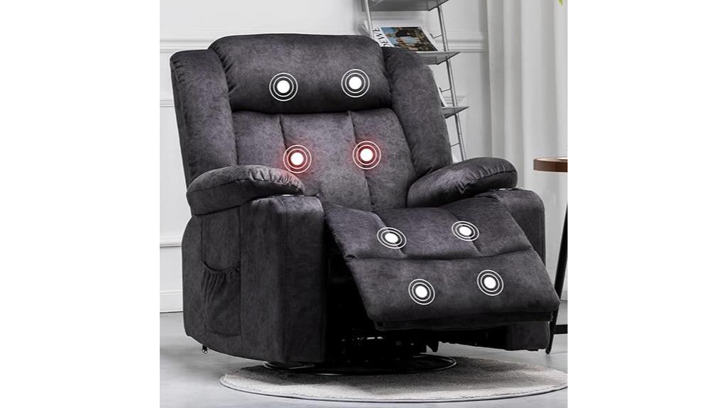 heated seat massage recliner