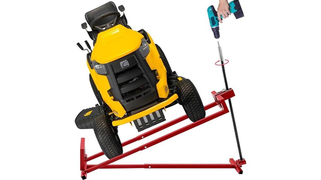 heavy duty tuntendo lawn mower lift jack