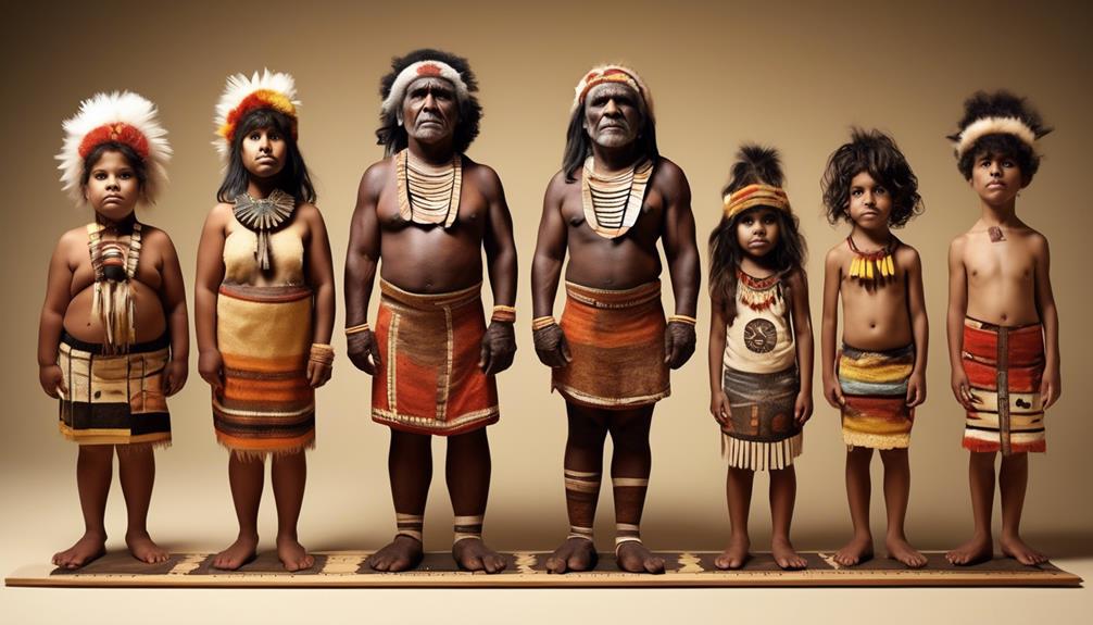 height of aboriginal australians
