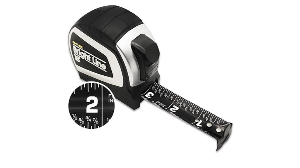high contrast easy read measuring tape