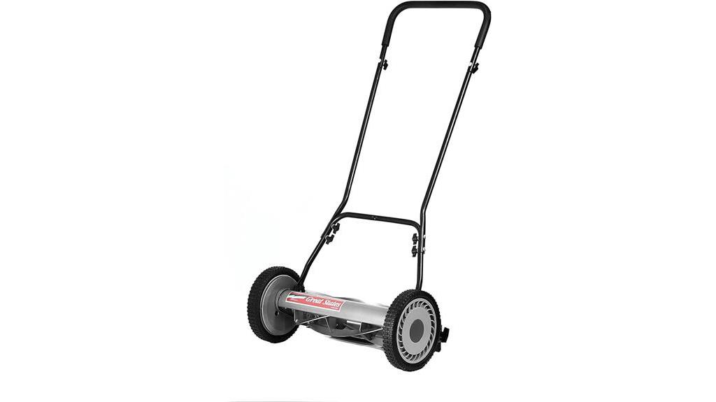high quality 18 inch push reel mower