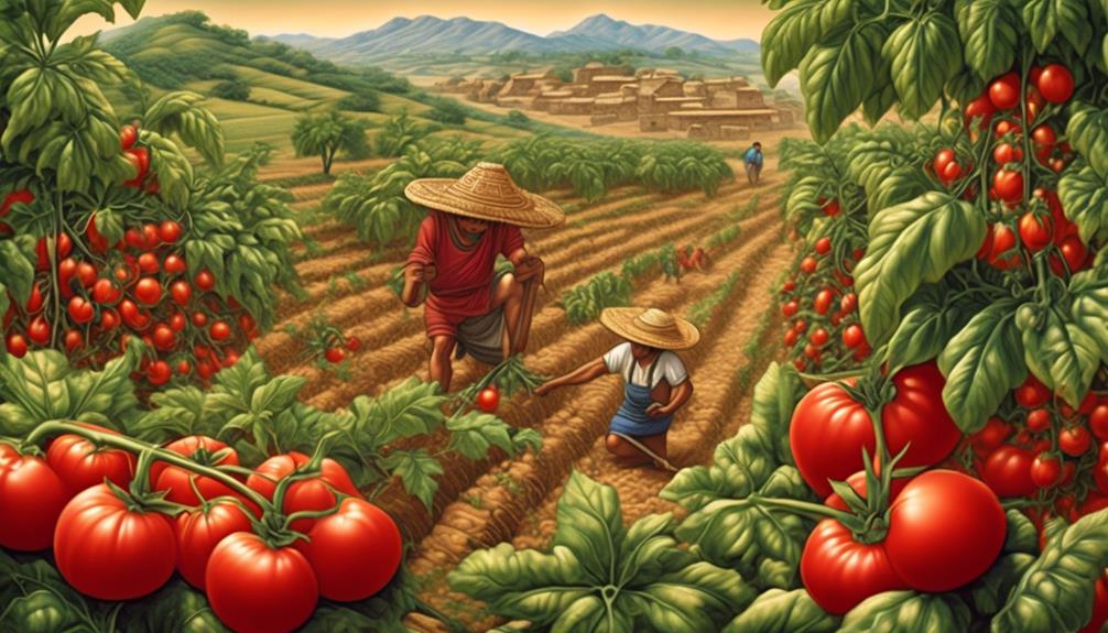 historical origins of tomatoes