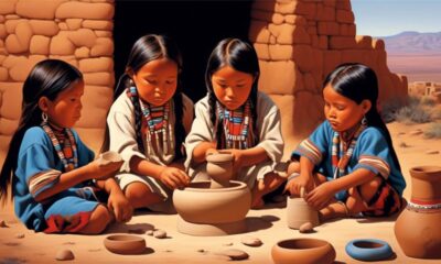 hopi children in tribal activities