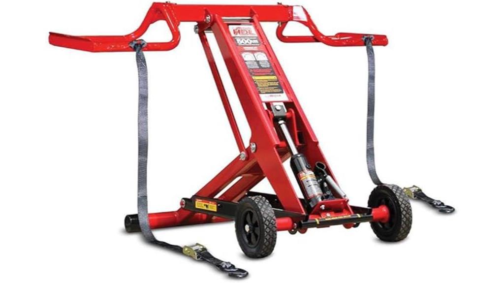 hydraulic lift for lawn mower