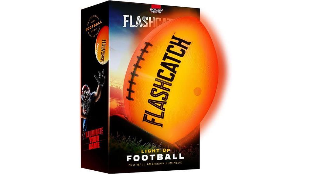 illuminated football for recreation