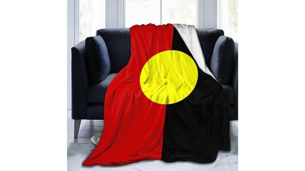 indigenous australian flag blanket