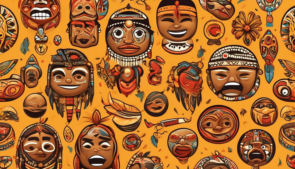 indigenous inspired aboriginal emoji
