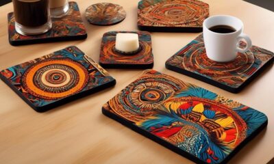 indigenous inspired coaster collection