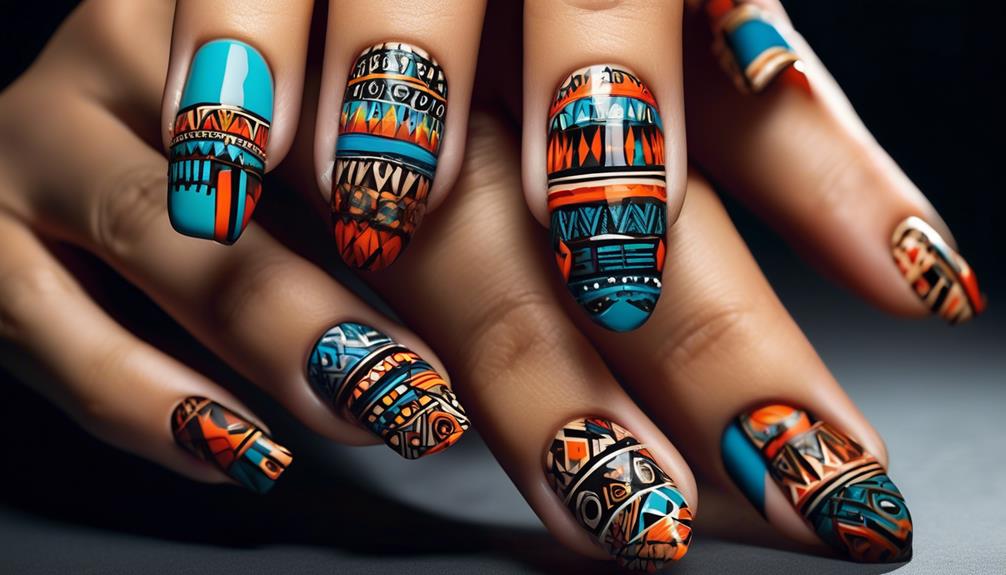 indigenous inspired nail art tips