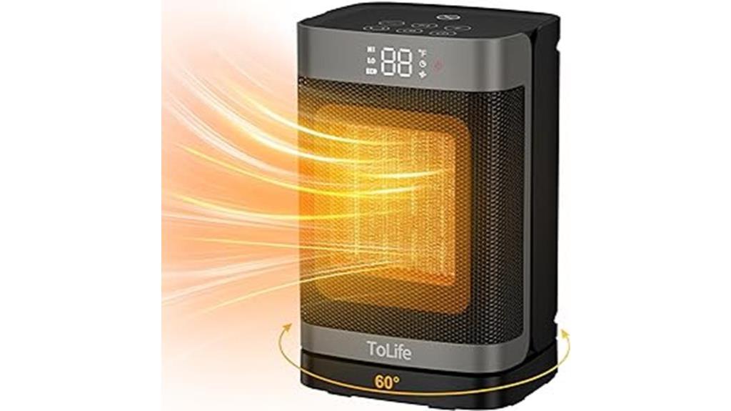 indoor space heater with thermostat