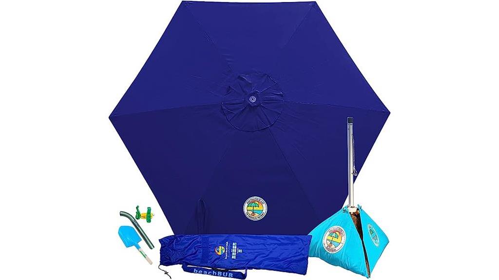 innovative beach umbrella system