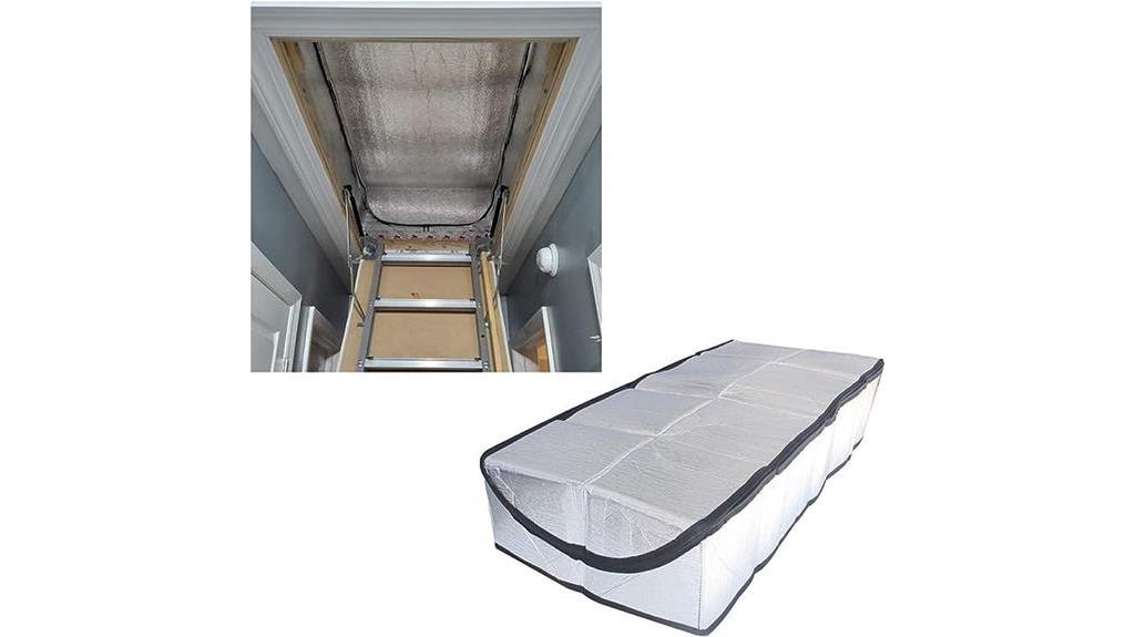 insulating attic stairway with cover