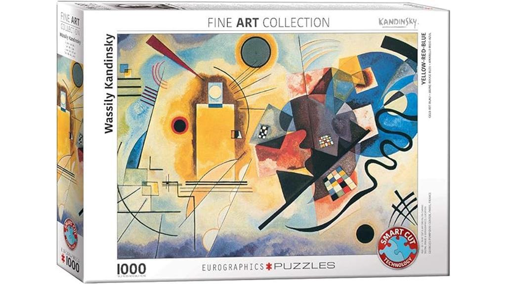 kandinsky puzzle with primary colors