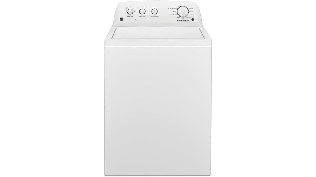 kenmore top load washer 3 8 cu ft white