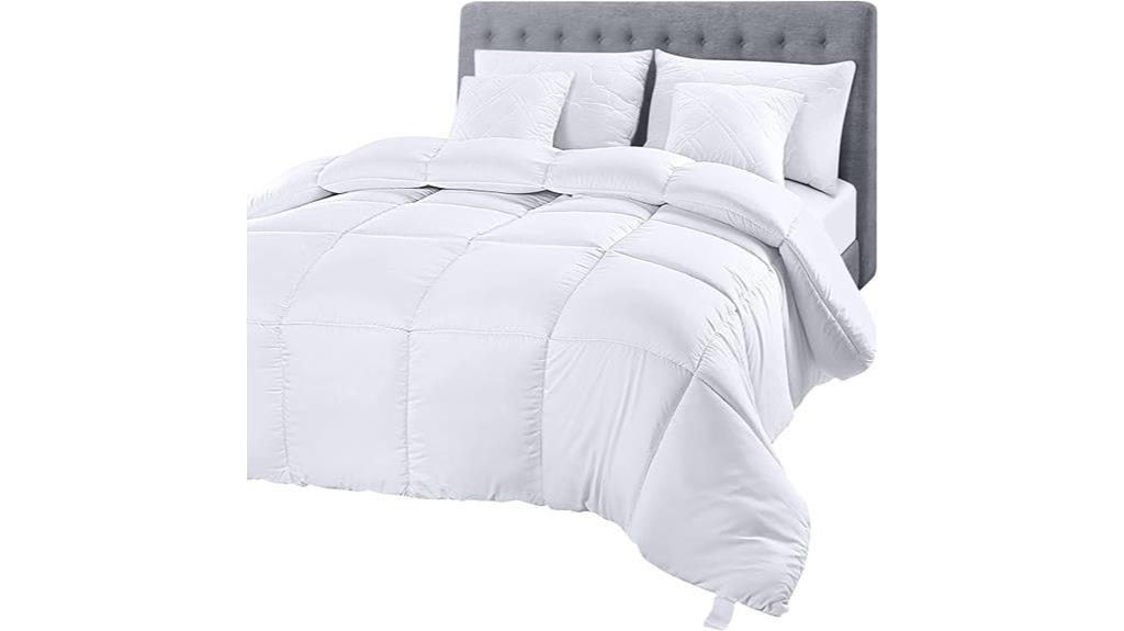 king sized white comforter insert