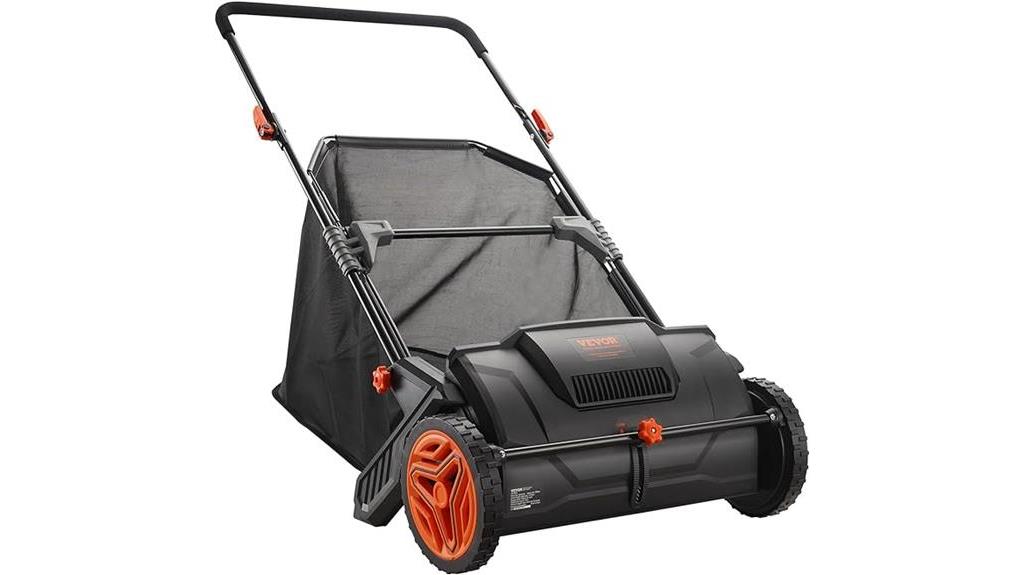 large capacity lawn sweeper