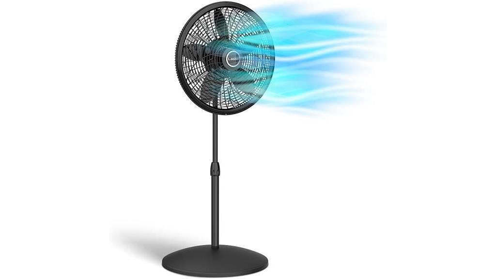 lasko 18 inch black fan