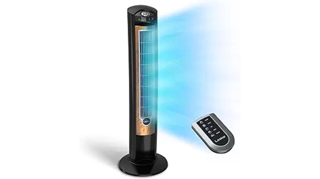 lasko tower fan with remote control and ionizer