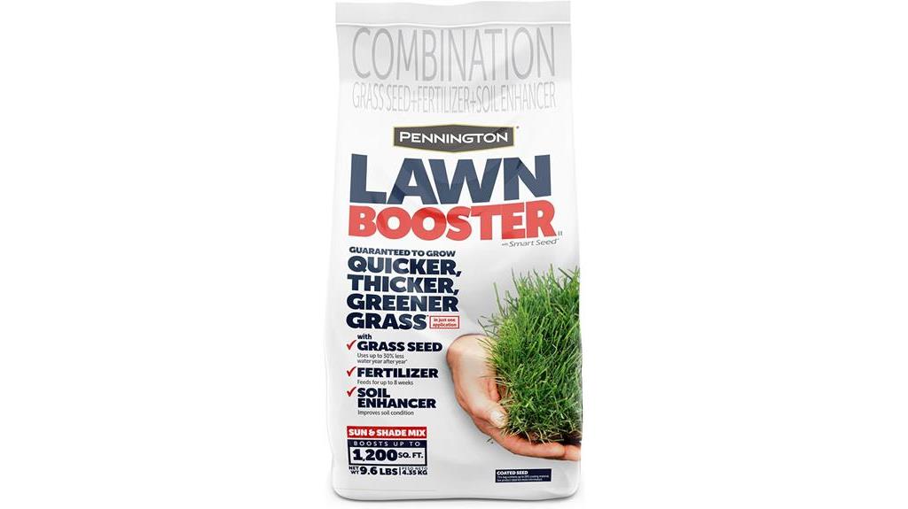 lawn booster with seed and fertilizer