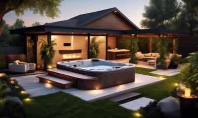 luxurious and relaxing backyard